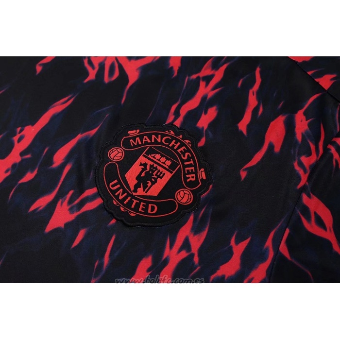 Chandal del Manchester United Manga Corta 2022 Rojo - Pantalon Corto